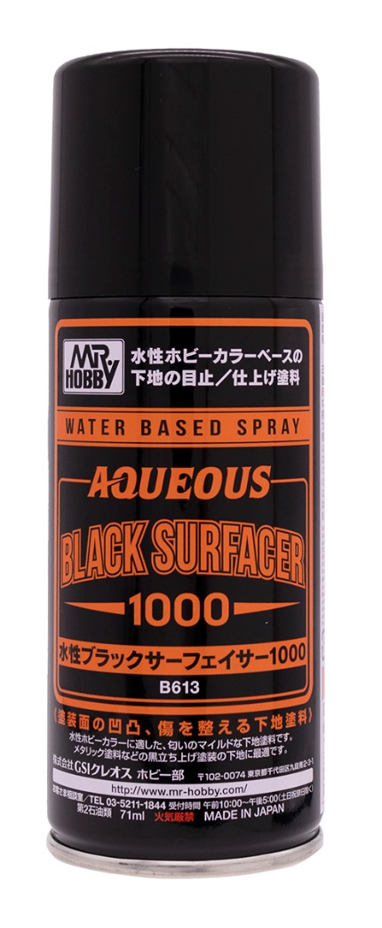 AQUEOUS BLACK SURFACER SPRAY 1000 170ml