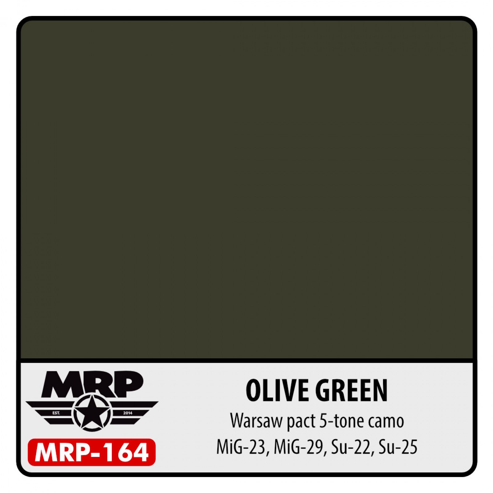 MRP-164 OLIVE GREEN (Warsaw pact 5-tone camo Mig-23, Mig-29, SU-22, SU-25)