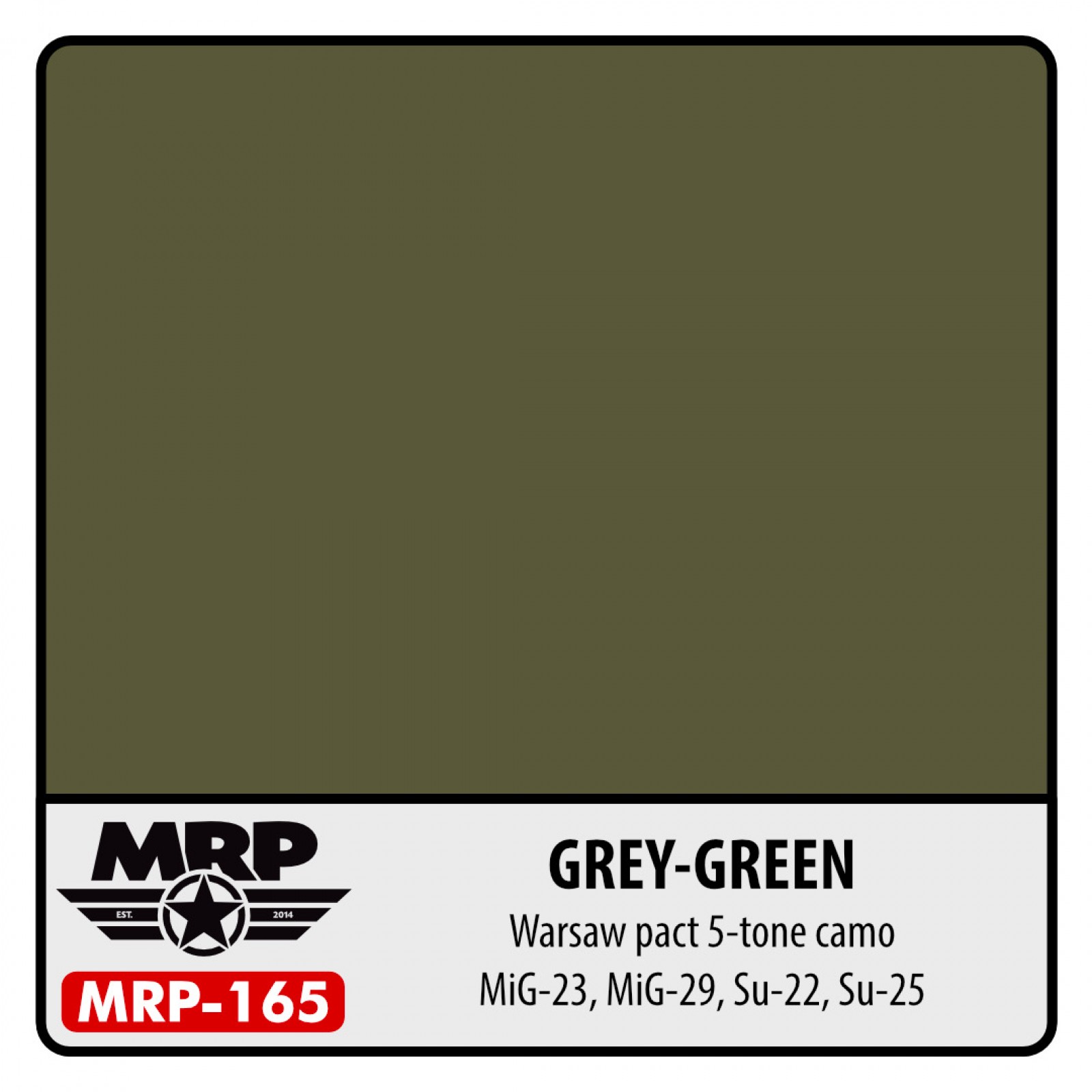 MRP-165 GREY GREEN (Warsaw pact 5-tone camo Mig-23, Mig-29, SU-22, SU-25)