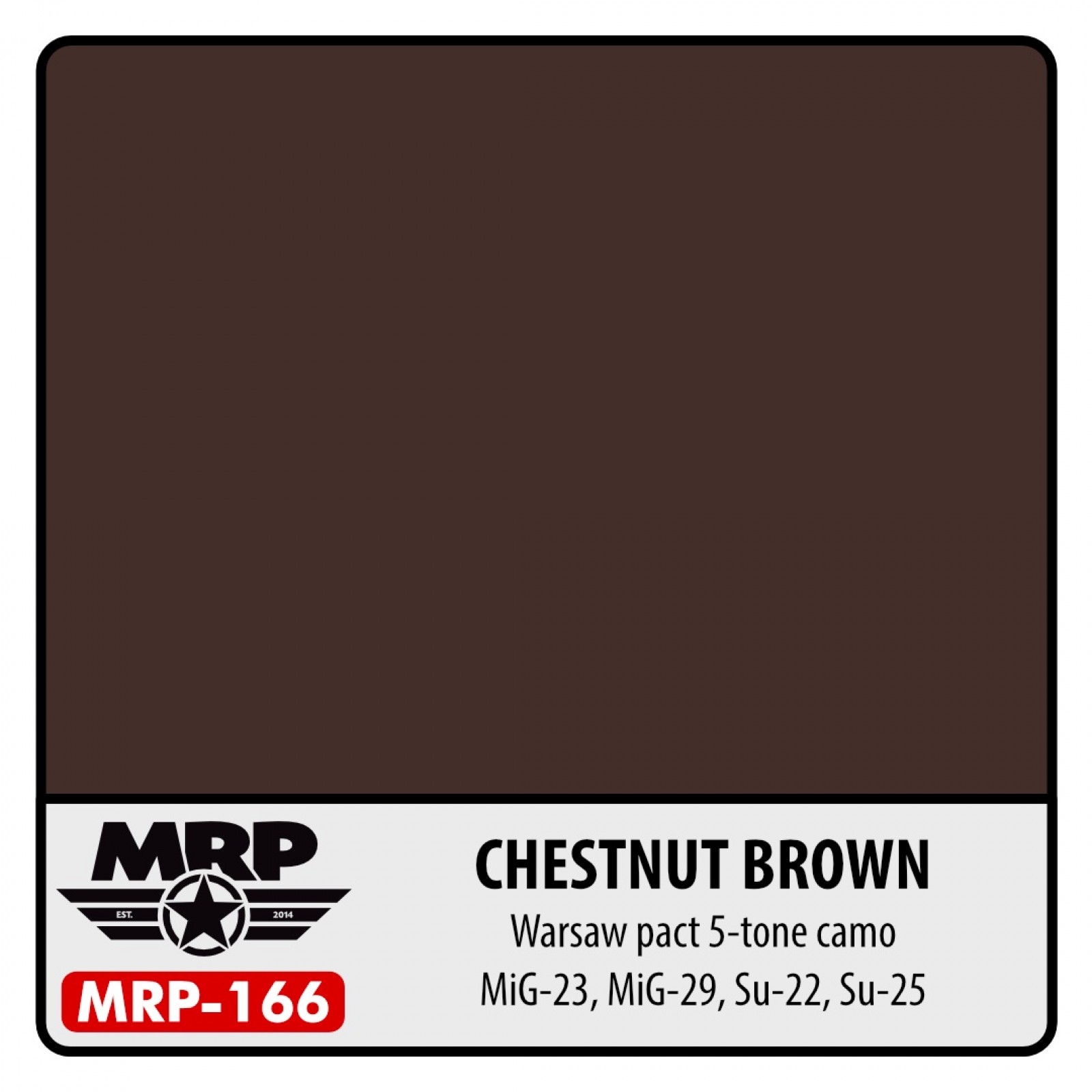 MRP-166 CHESTNUT BROWN (Warsaw pact 5-tone camo Mig-23, Mig-29, SU-22, SU-25)