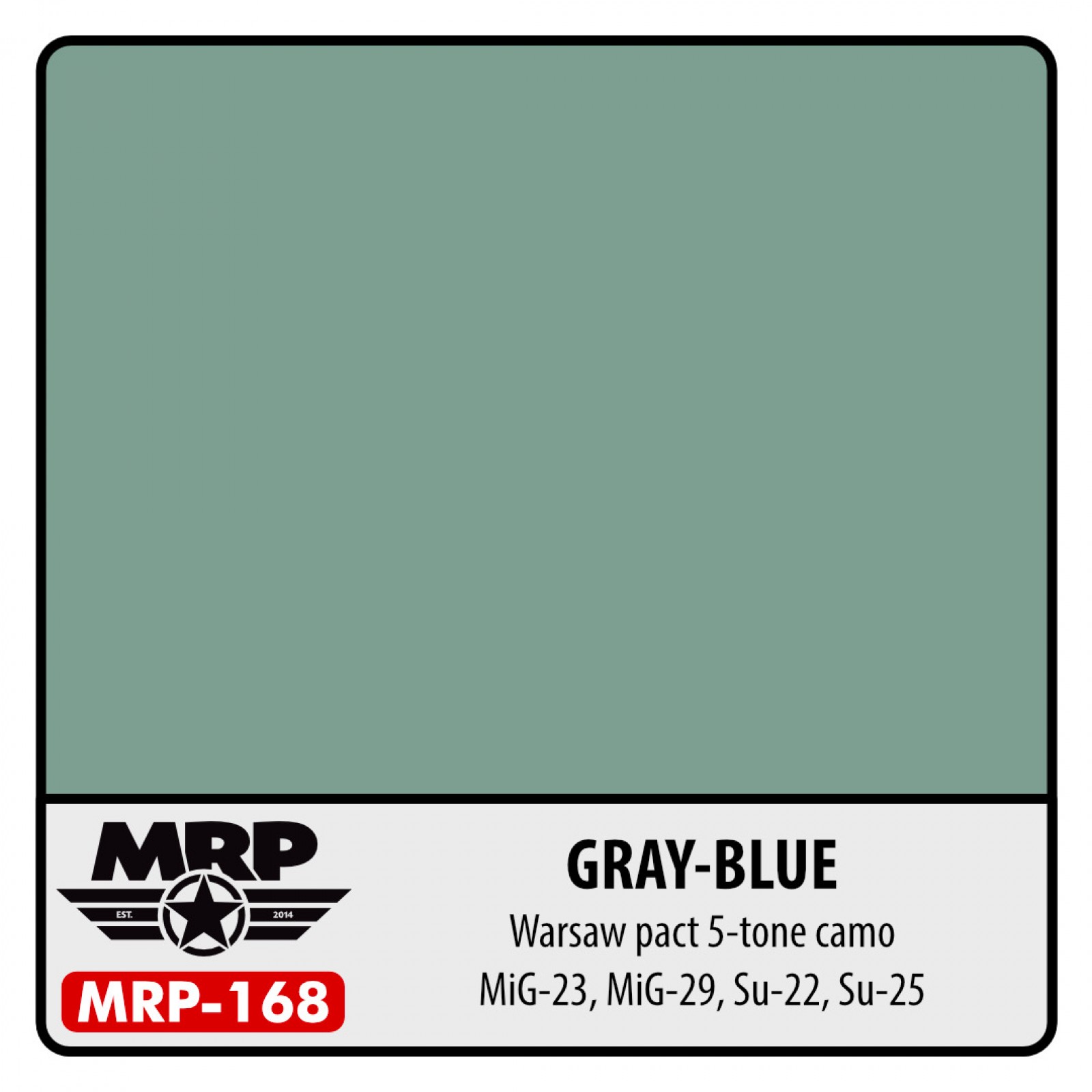 MRP-168 GREY BLUE (Warsaw pact 5-tone camo Mig-23, Mig-29, SU-22, SU-25)