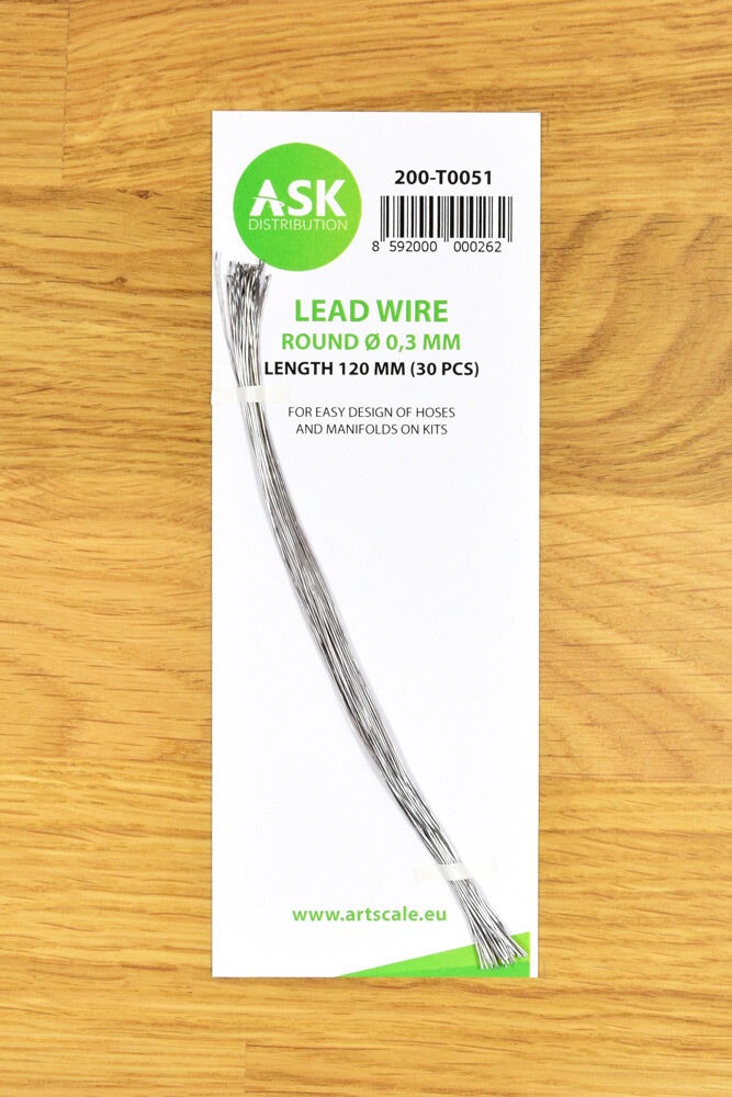 Lead Wire - Round Ø 0,3 mm x 120 mm (cca. 30 pcs)