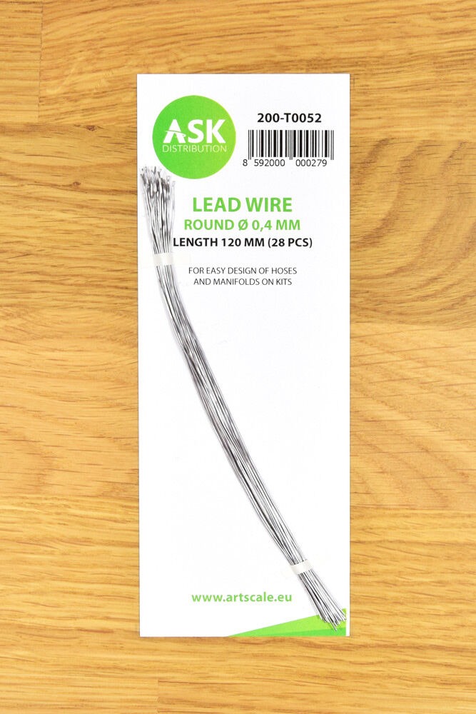 Lead Wire - Round Ø 0,4 mm x 120 mm (cca. 28 pcs)