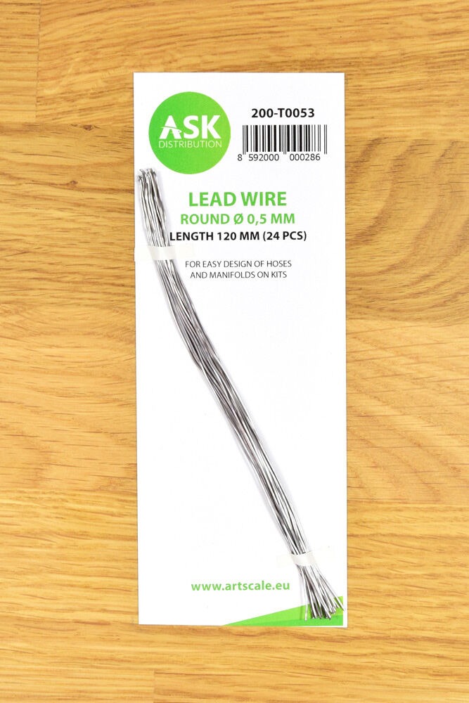 Lead Wire - Round Ø 0,5 mm x 120 mm (cca. 24 pcs)