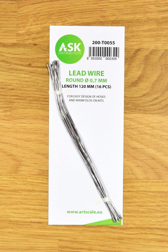 Lead Wire - Round Ø 0,7 mm x 120 mm (cca. 16 pcs)