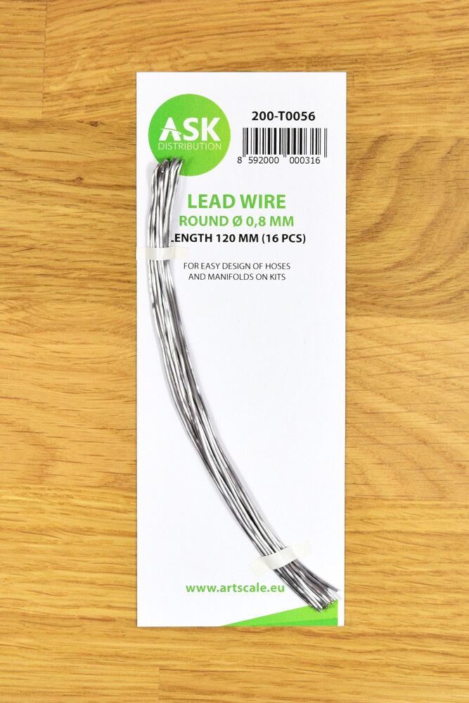 Lead Wire - Round Ø 0,8 mm x 120 mm (cca. 16 pcs)