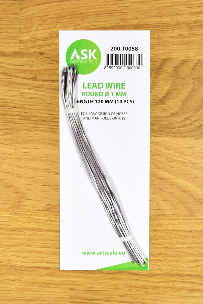 Lead Wire - Round Ø 1 mm x 120 mm (cca. 14 pcs)