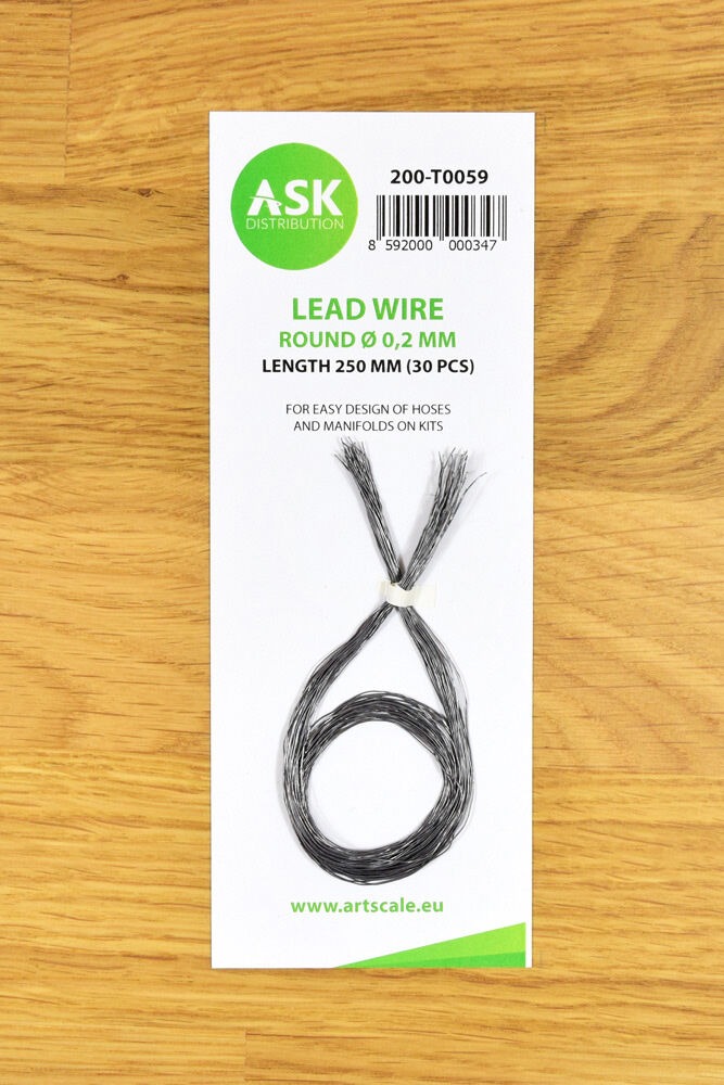 Lead Wire - Round Ø 0,2 mm x 250 mm (cca. 30 pcs)