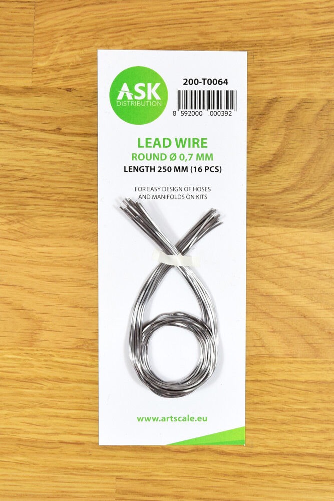 Lead Wire - Round Ø 0,7 mm x 250 mm (cca. 16 pcs)