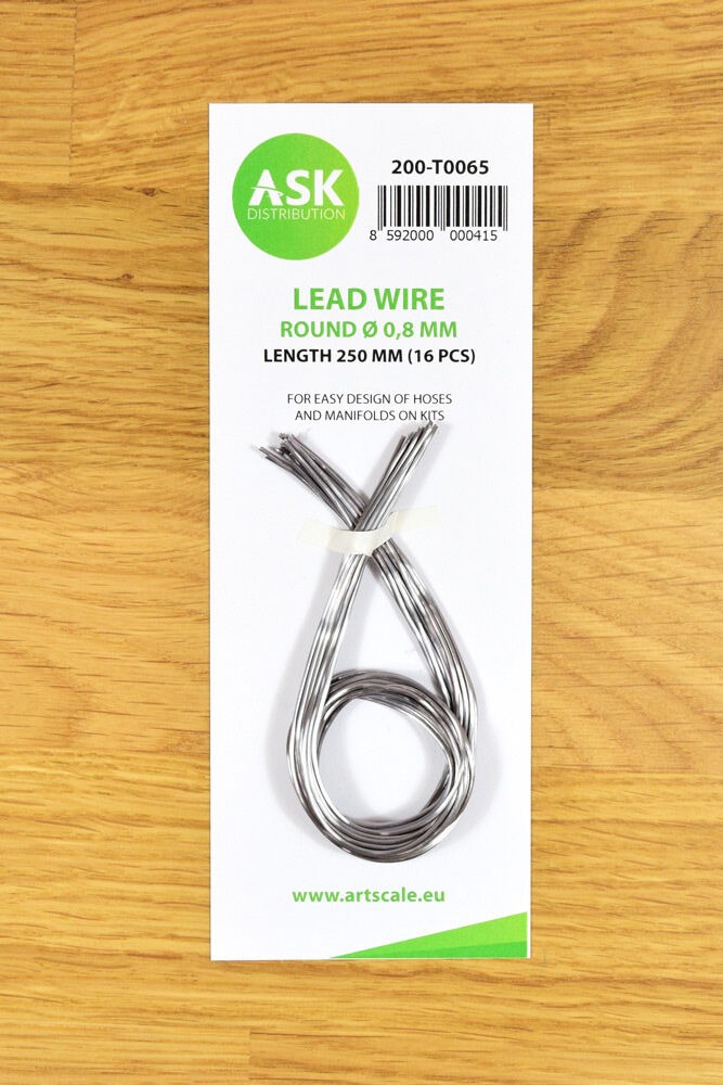 Lead Wire - Round Ø 0,8 mm x 250 mm (cca. 16 pcs)