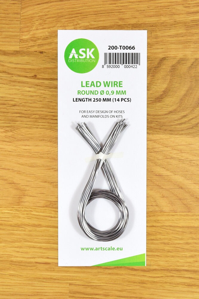 Lead Wire - Round Ø 0,9 mm x 250 mm (cca. 14 pcs)