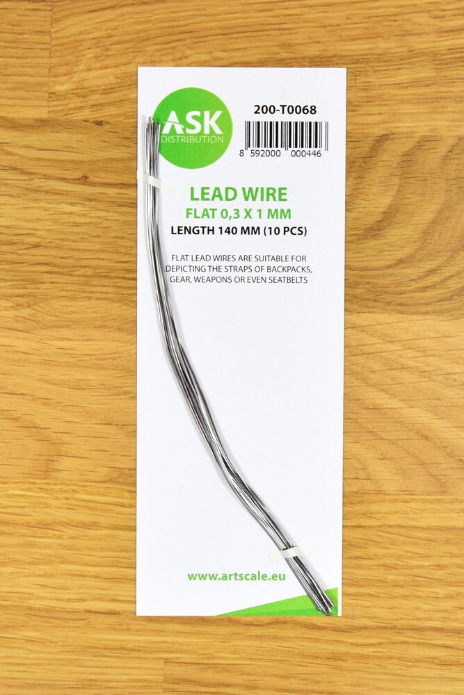 Lead Wire - Flat 0,3 x 1 x 140 mm (cca. 10 pcs)