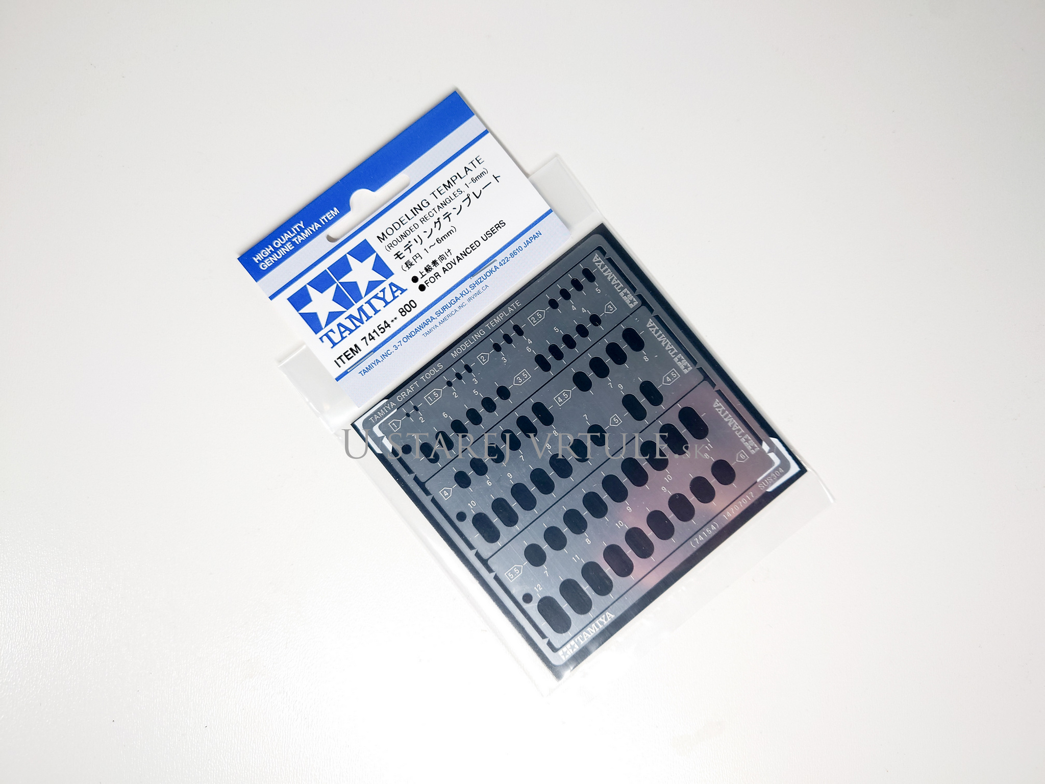 Tamiya Modeling Template (Rounded Rectangles/1-6Mm) – Obrázok 1