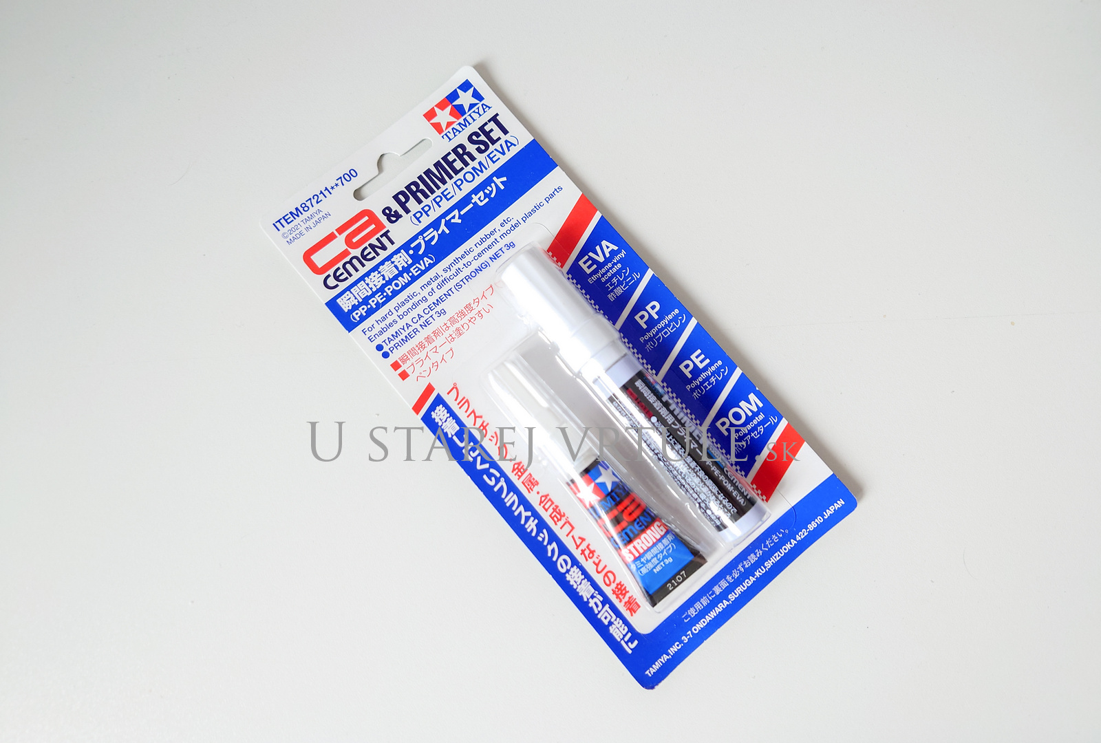 Tamiya CA & Primer Set Cement (PP/PE/POM/EVA)