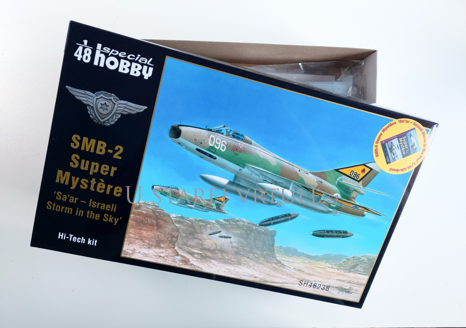 SMB-2 Super Mystère 'Sa'ar - Israeli Storm in the Sky' Hi-Tech Kit 1/48 + Book