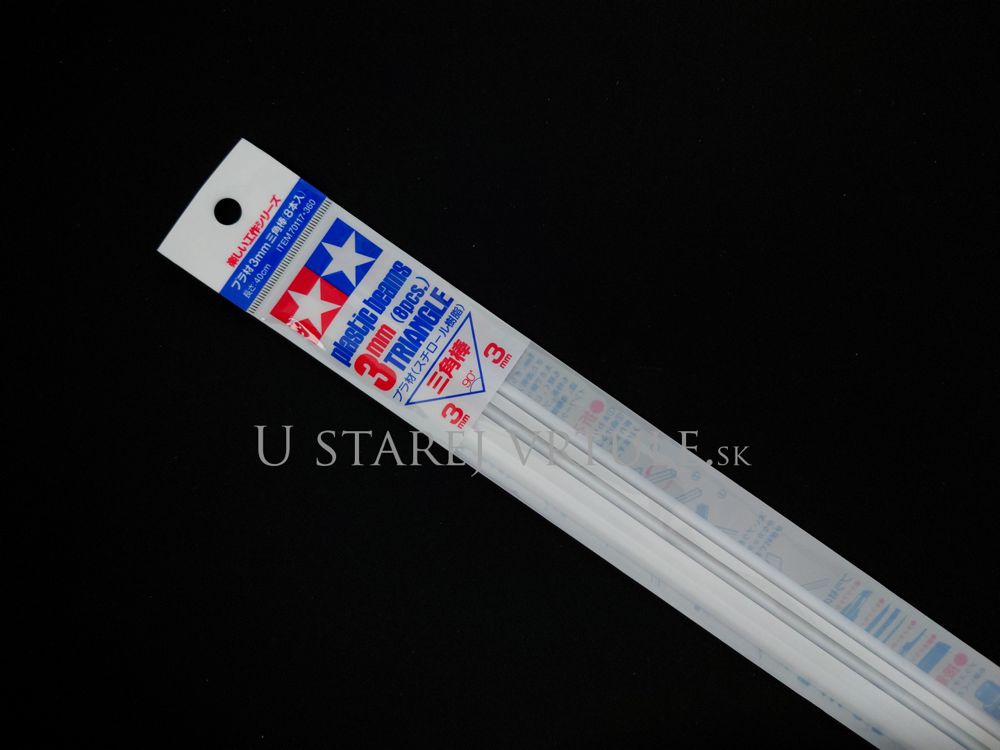 Plastic Beams 3mm SQUARE (8pcs.)