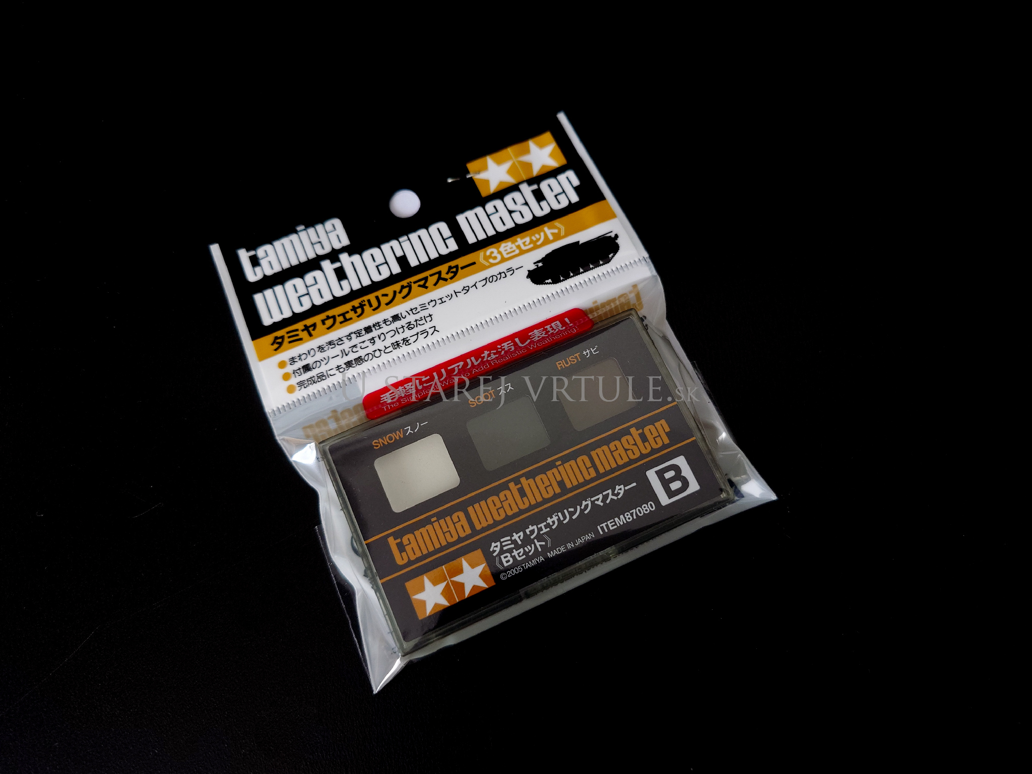 TAMIYA WEATHERING MASTER B SET (SNOW/SOOT/RUST) – Obrázok 1