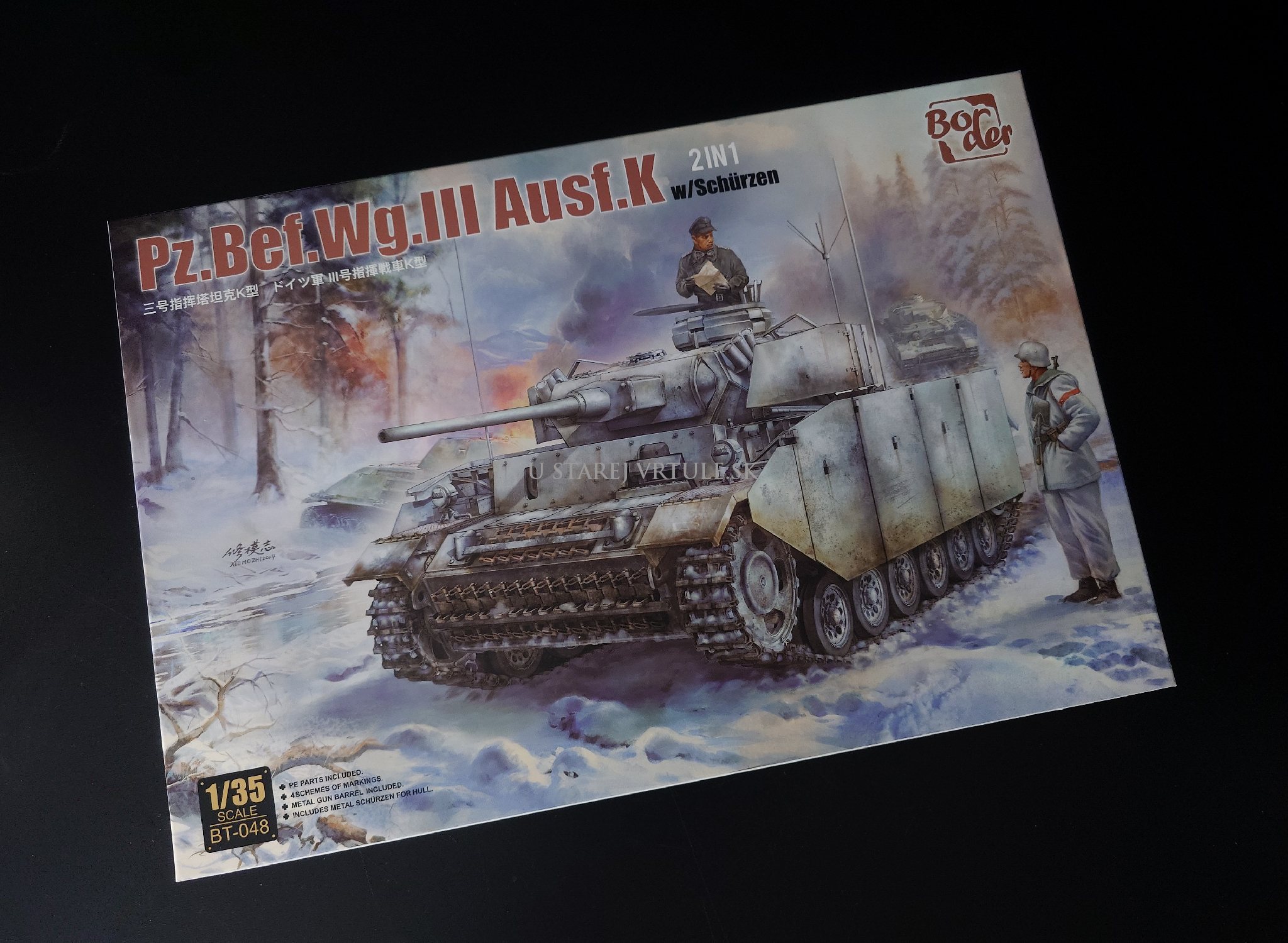 Pz.Bef.Wg.III Ausf.K 2in1 w/Schürzen 1/35