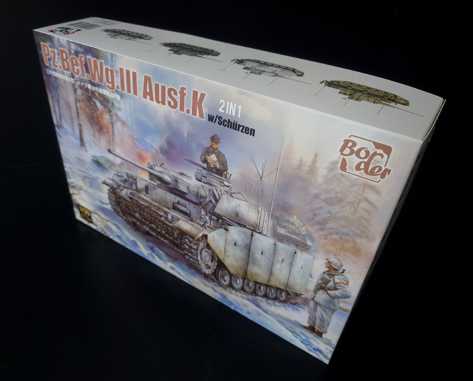 Pz.Bef.Wg.III Ausf.K 2in1 w/Schürzen 1/35