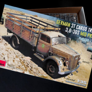 GERMAN 3T CARGO TRUCK 3,6-36S MID PROD. PMQ600-TYPE 1/35 – Obrázok 1