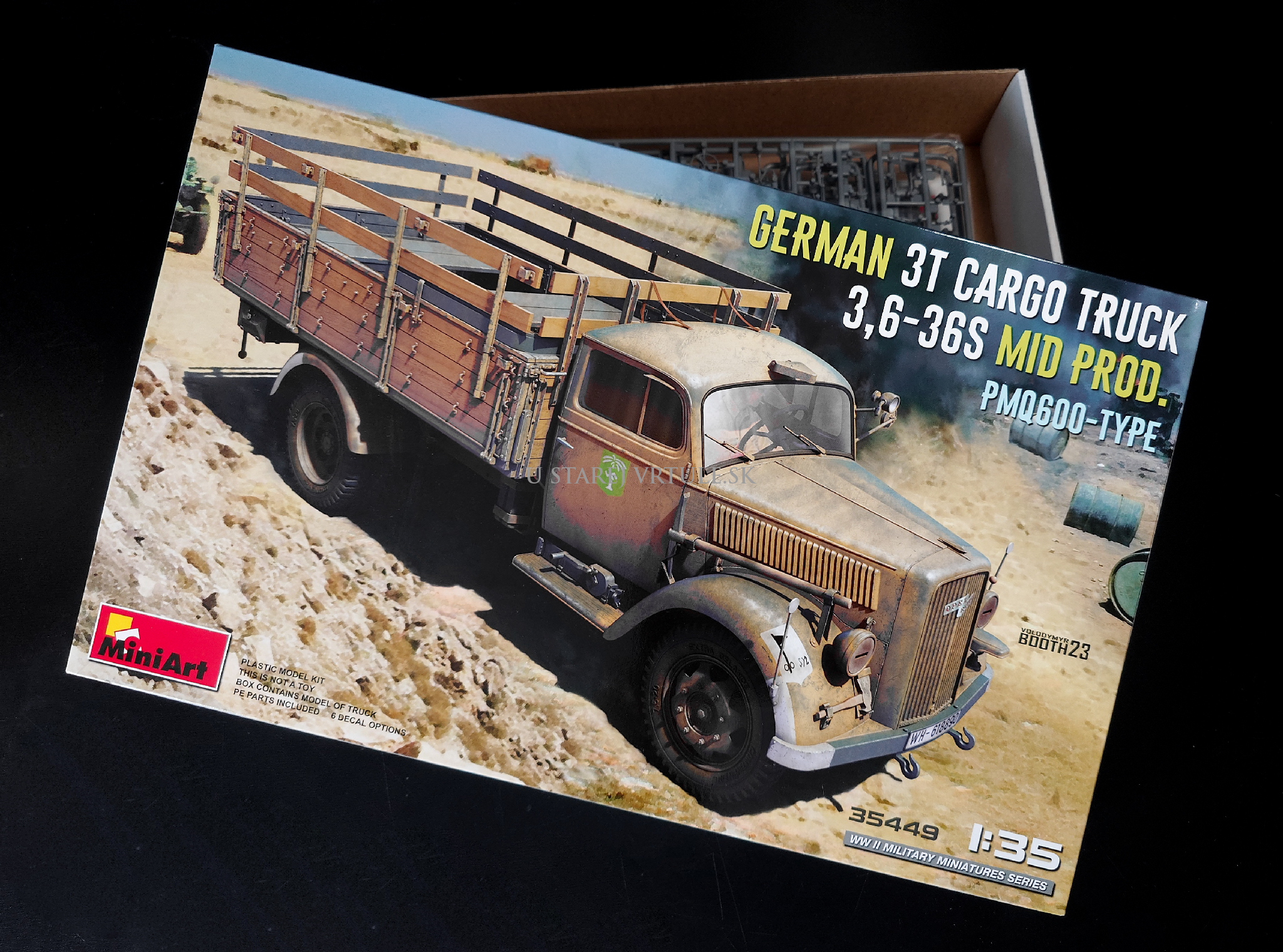 GERMAN 3T CARGO TRUCK 3,6-36S MID PROD. PMQ600-TYPE 1/35