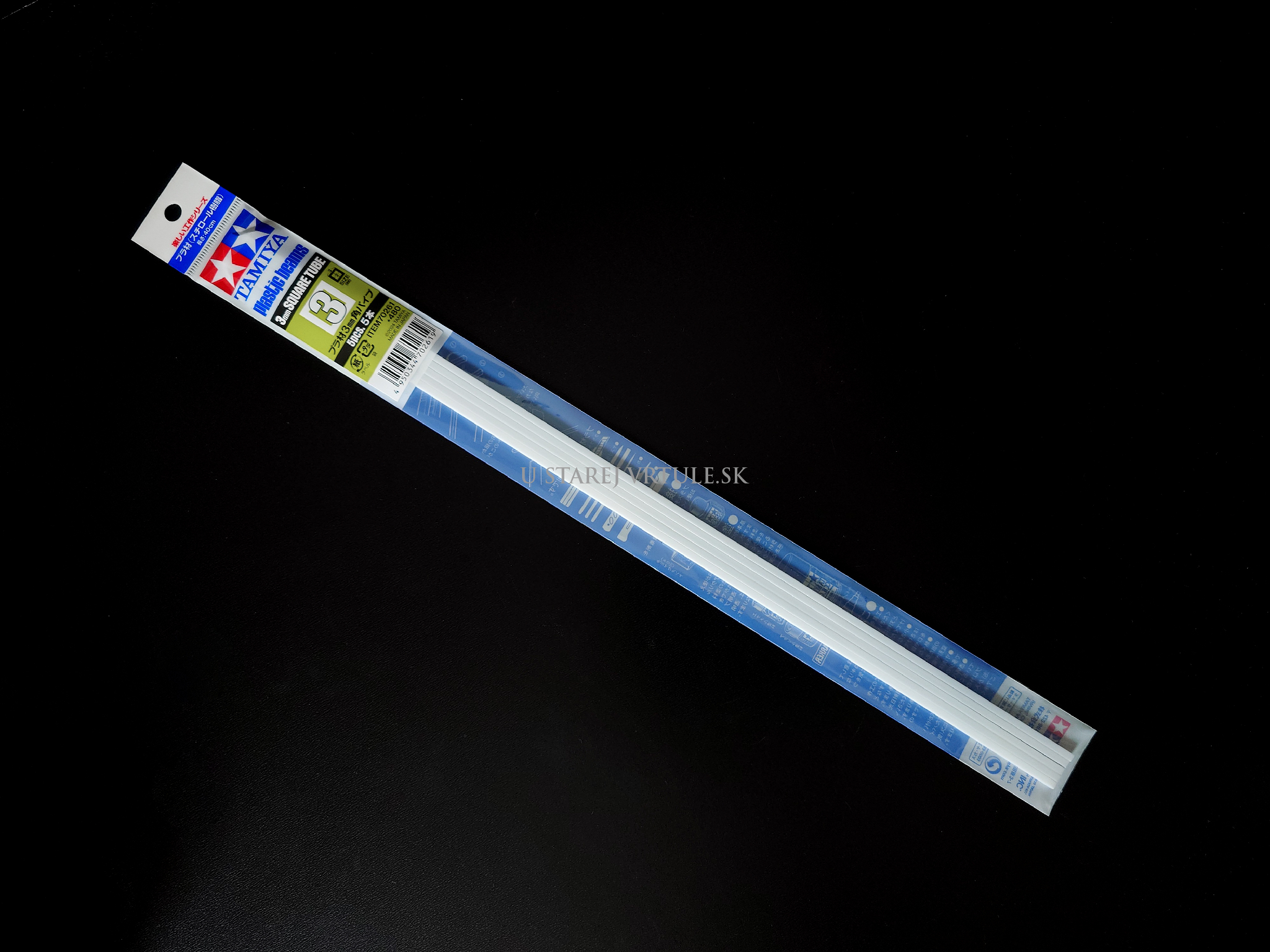 Plastic Beams 8mm SQUARE TUBE (3pcs.)