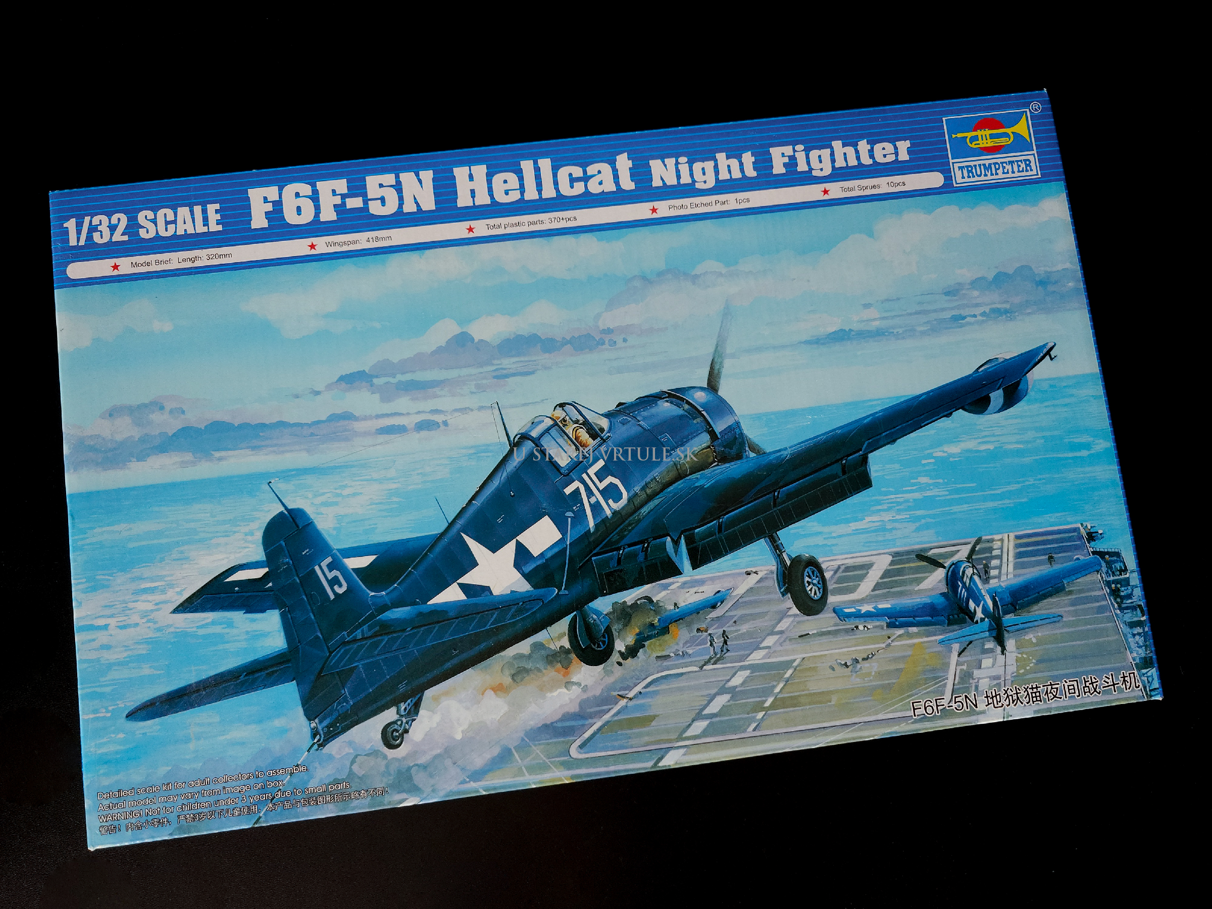 F6F-5N Hellcat Night Fighter 1/32 - rozbalený