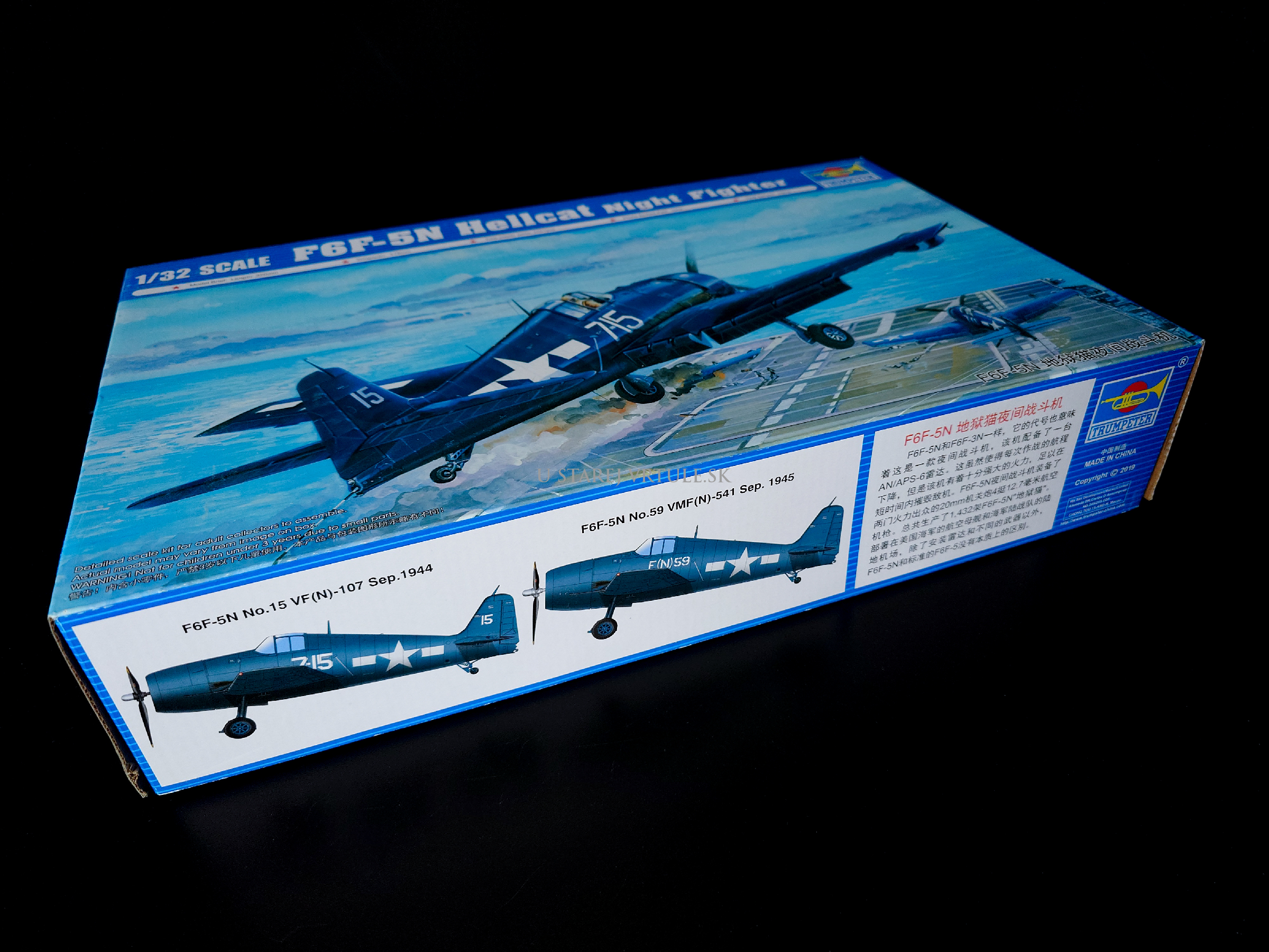F6F-5N Hellcat Night Fighter 1/32 - rozbalený