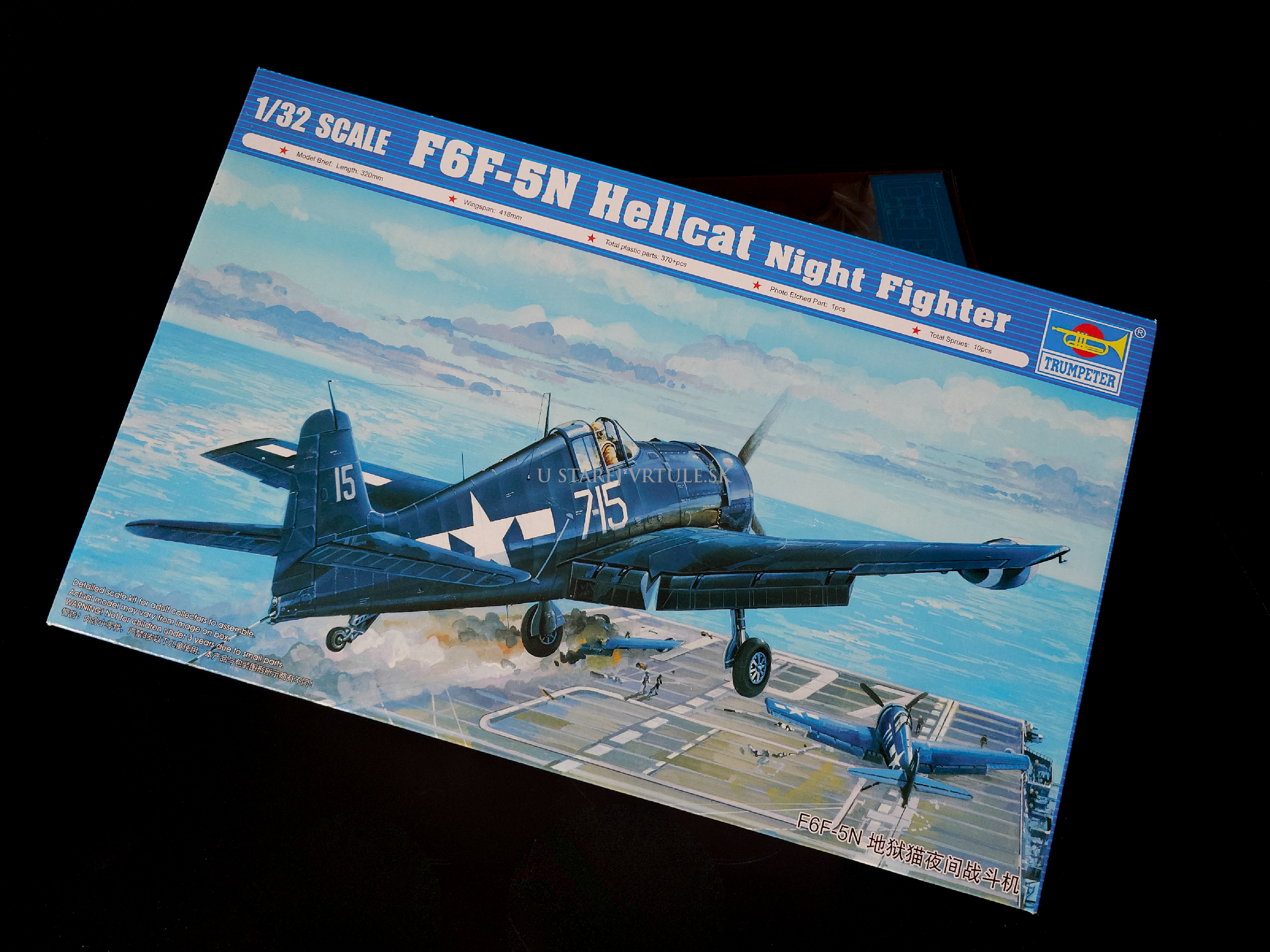 F6F-5N Hellcat Night Fighter 1/32 - rozbalený