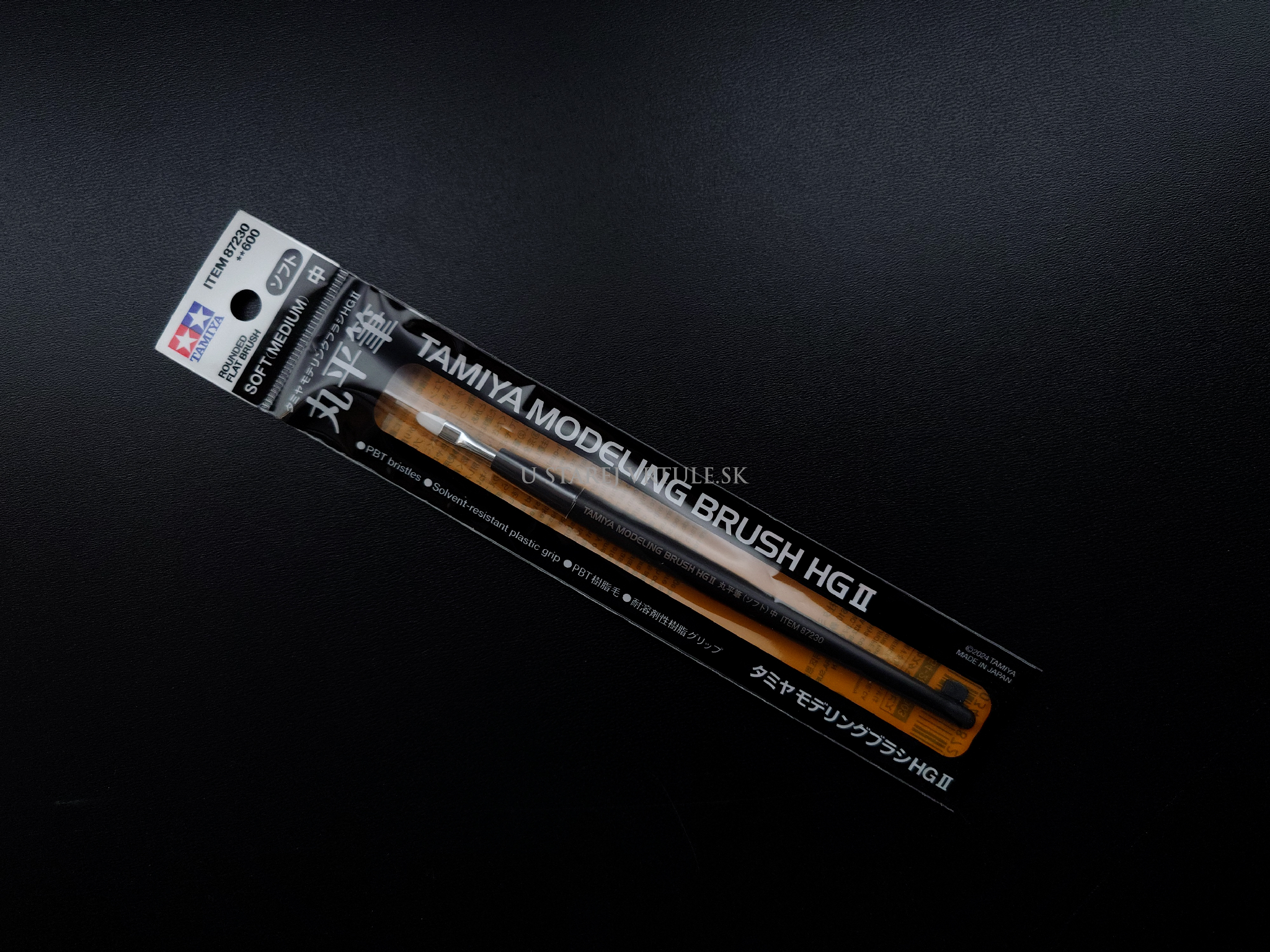 TAMIYA MODELING BRUSH HG II ROUNDED FLAT BRUSH SOFT (MEDIUM) – Obrázok 1