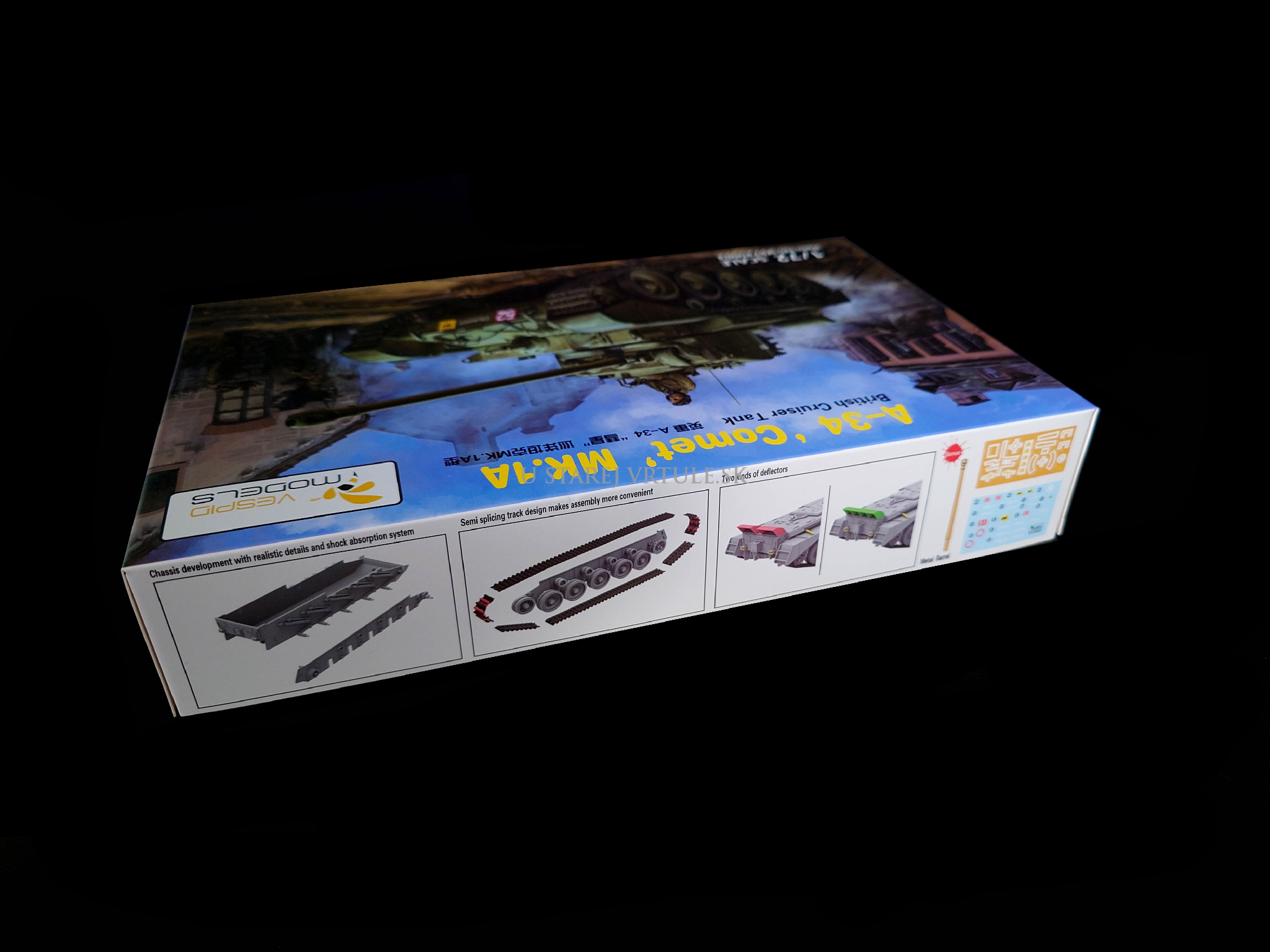 British cruiser tank A-34 Comet Mk 1A 1/72