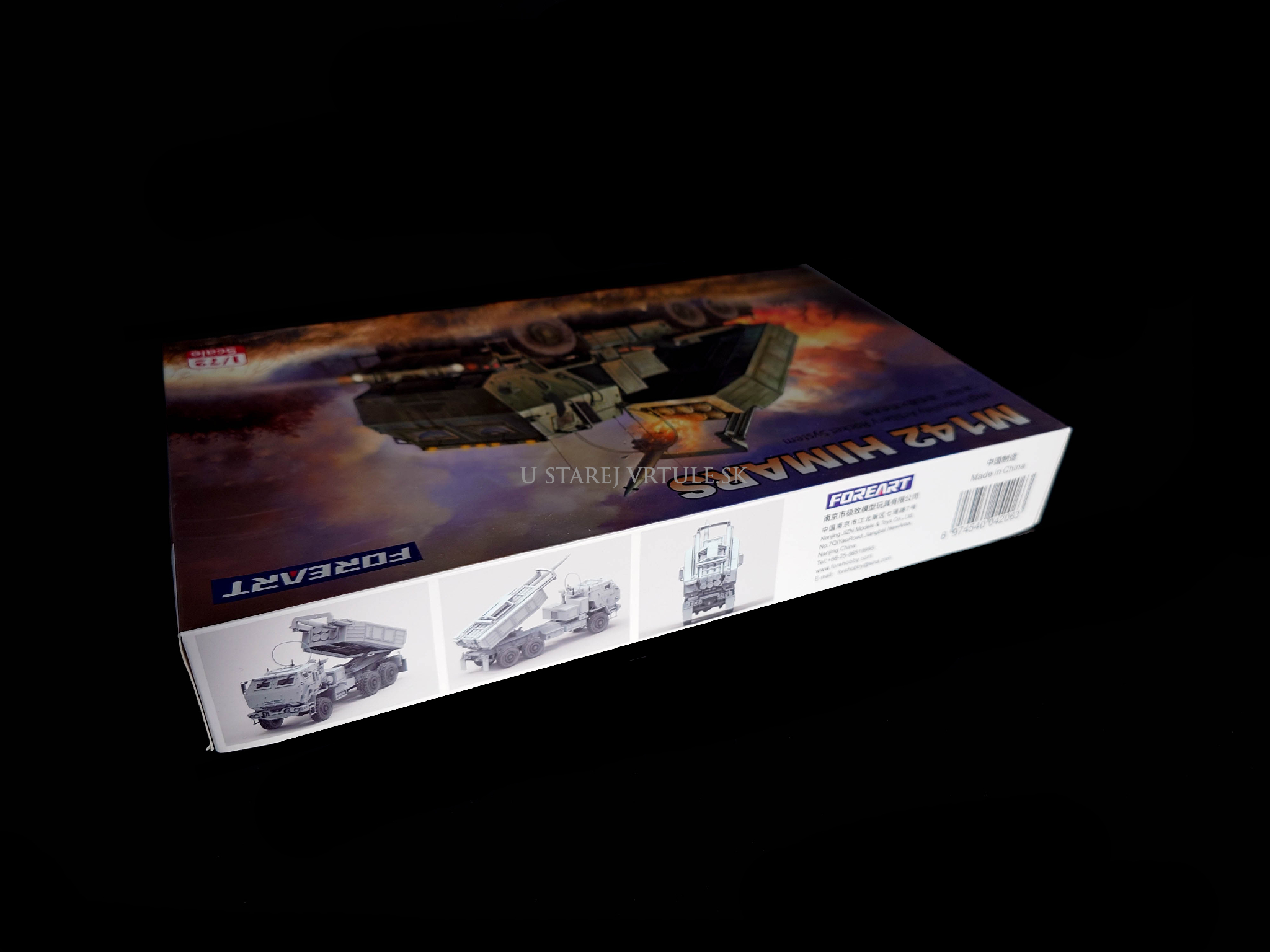 M142 HIMARS High Mobility Artilery Rocket System 1/72 - rozbalený