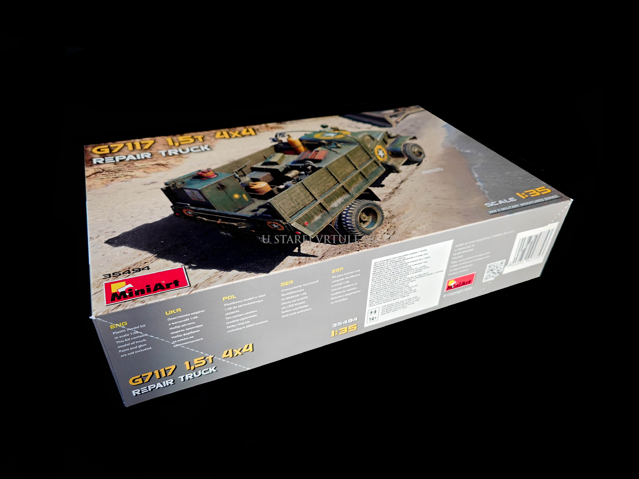G7117 1.5t 4×4 Repair Truck 1/35 - rozbalený
