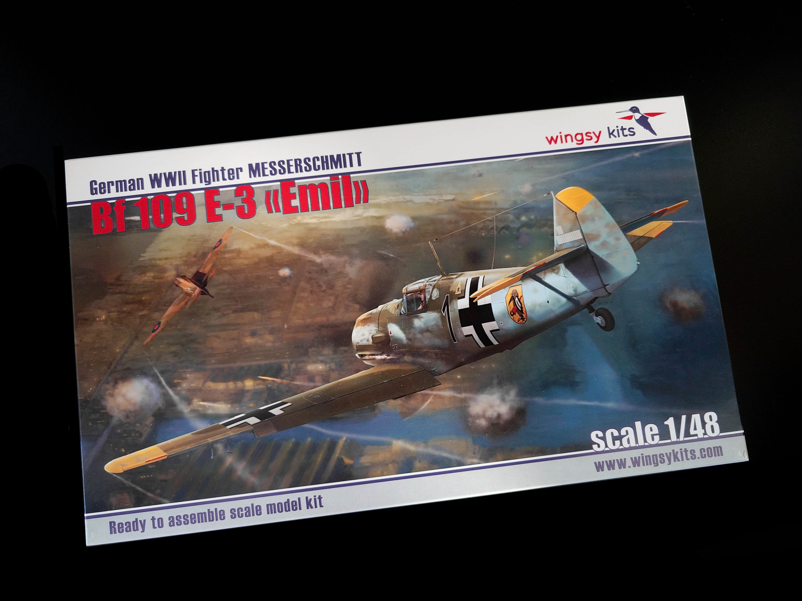 German WWII Fighter MESSERSCHMITT Bf 109 E-3 "Emil" 1/48