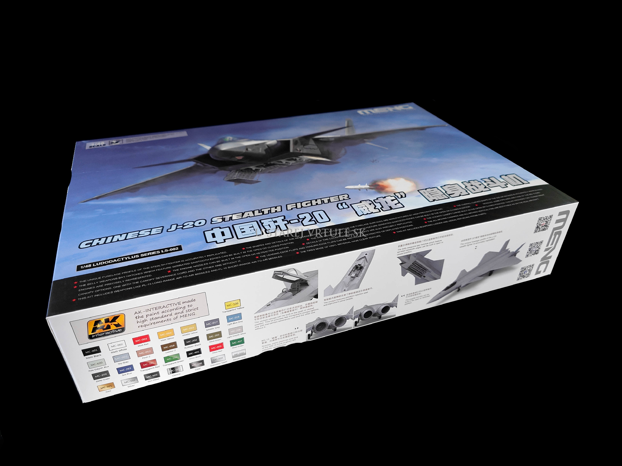 J-20 Mighty Dragon Beast Mode 1/48 - rozbalený