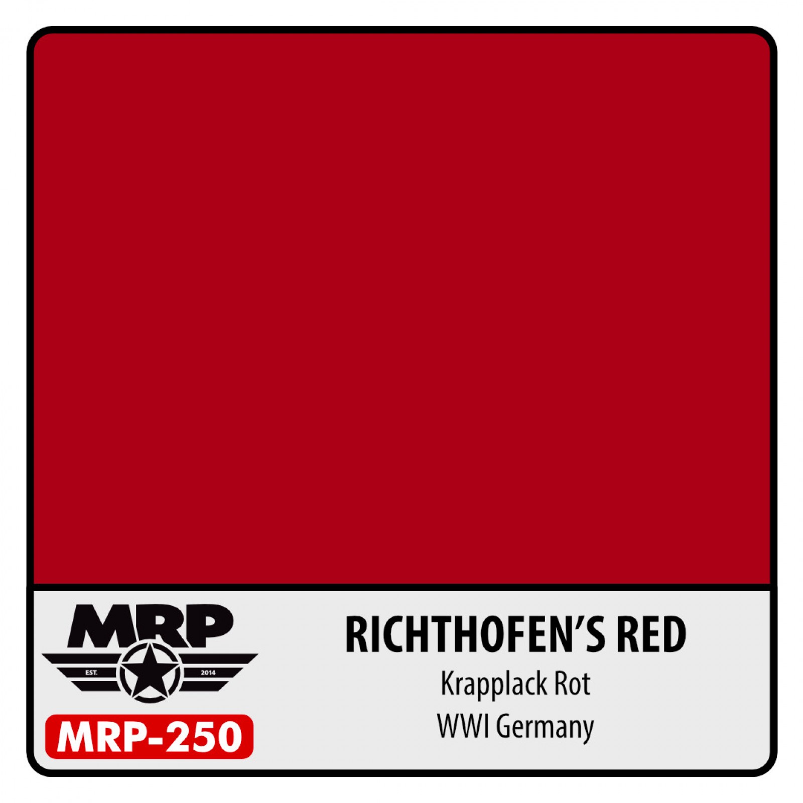MRP-250 RICHTHOFENS RED (Krapplack Rot WWII Germany)