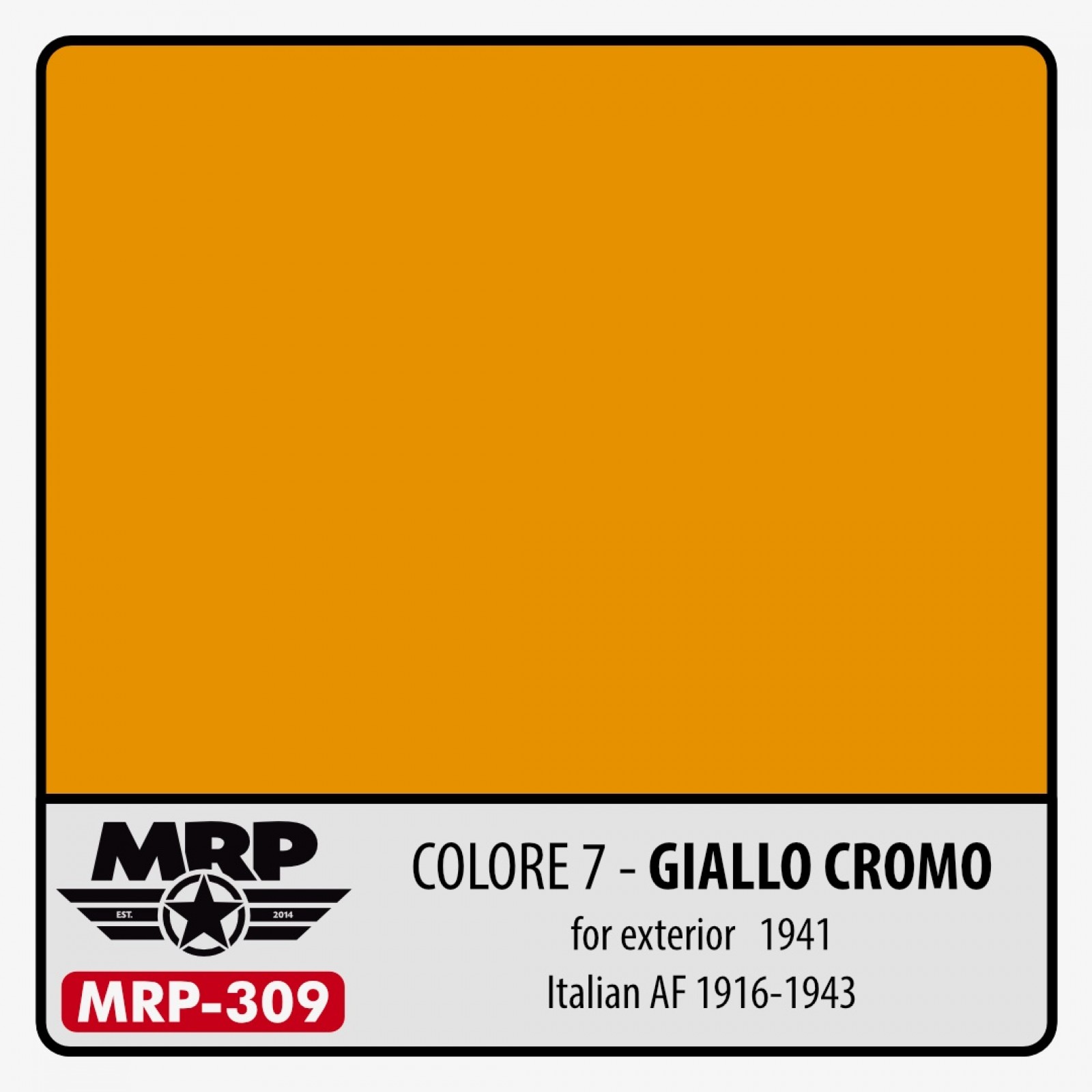 MRP-309 Colore 7 GIALLO CROMO for Exterior 1941 (Italian AF 1916-1943)