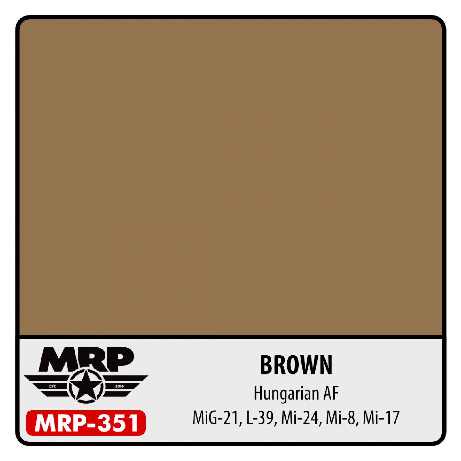 MRP-351 BROWN Hungarian AF Mig-21, L-39, Mi-24, Mi-8, Mi-17