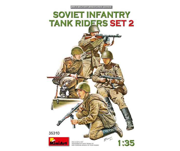 Soviet Infantry Tank Riders Set 2 1/35