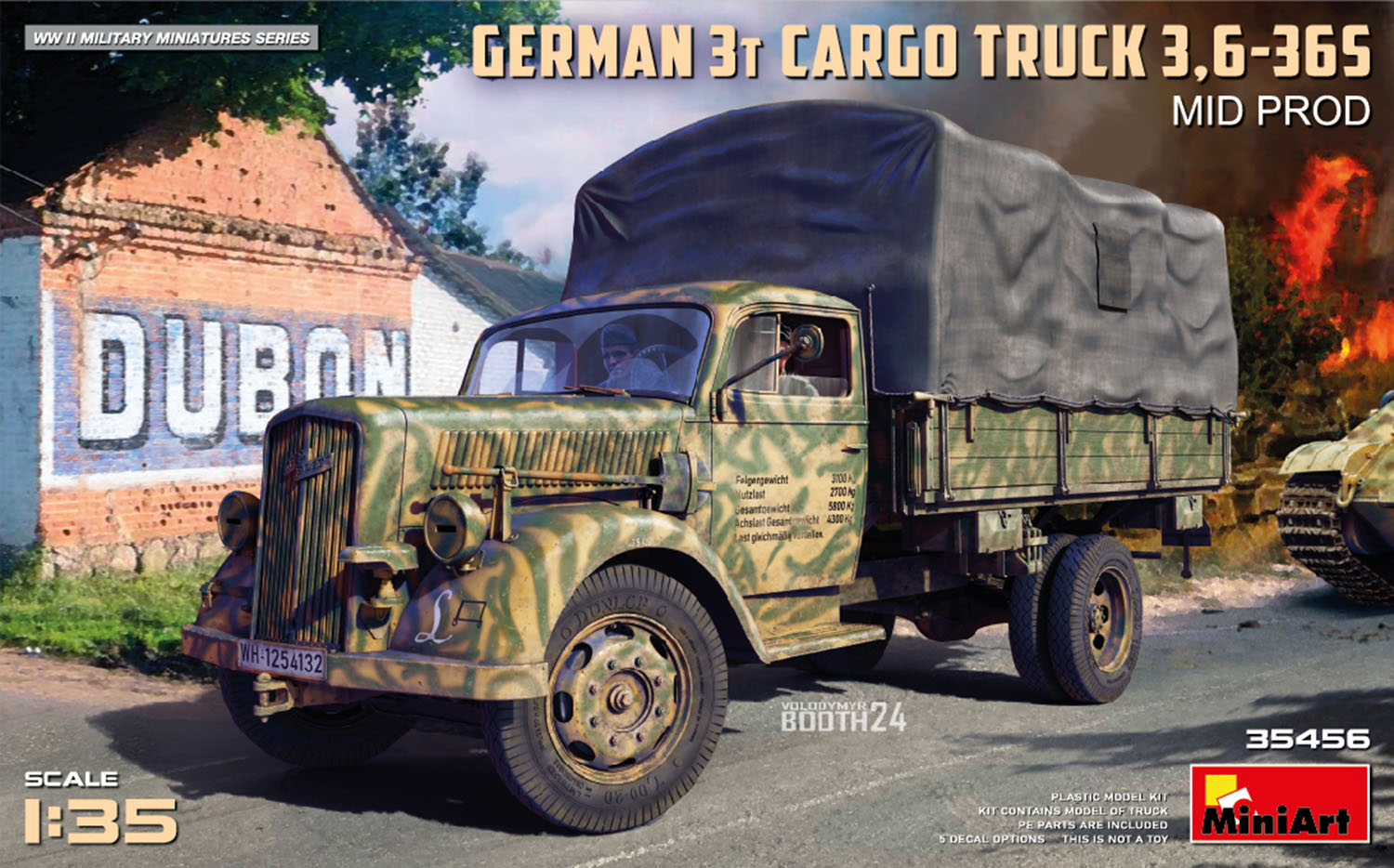 German 3t Cargo Truck 3,6-36S Mid Production 1/35