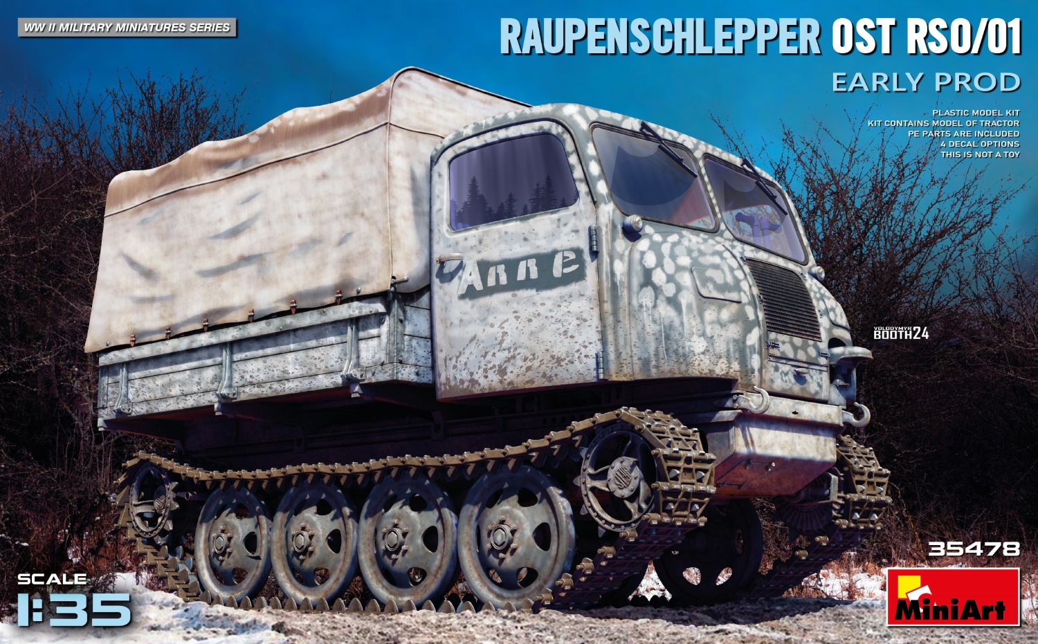 Raupenschlepper Ost RSO/01 Early Prod. 1/35 - rozbalený