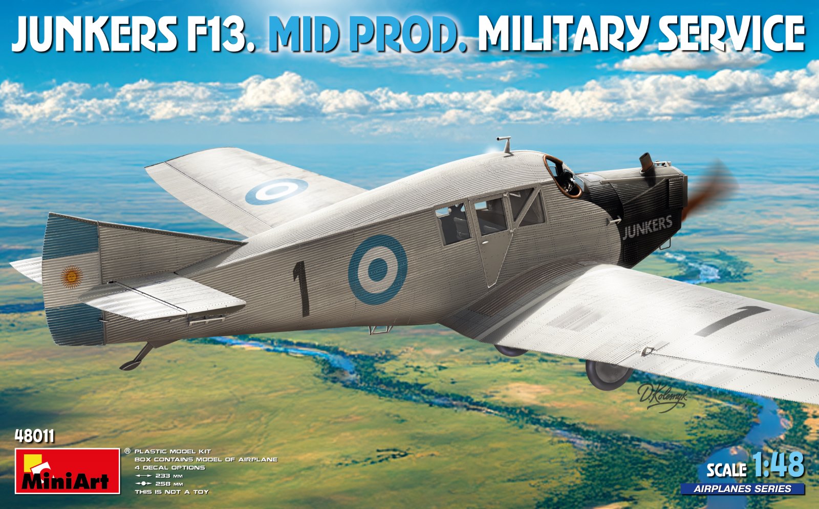 Junkers F13. Mid Prod. Military Service 1/48