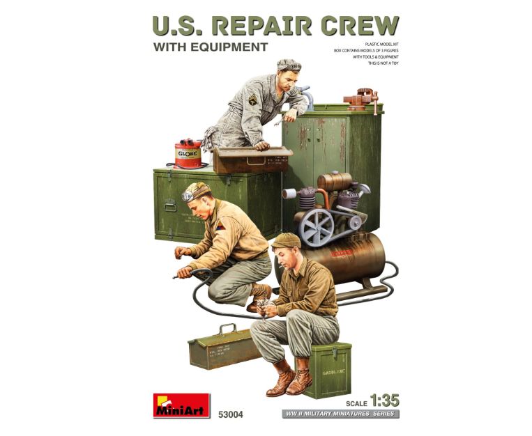U.S. Repair Crew w/Equipment 1/35