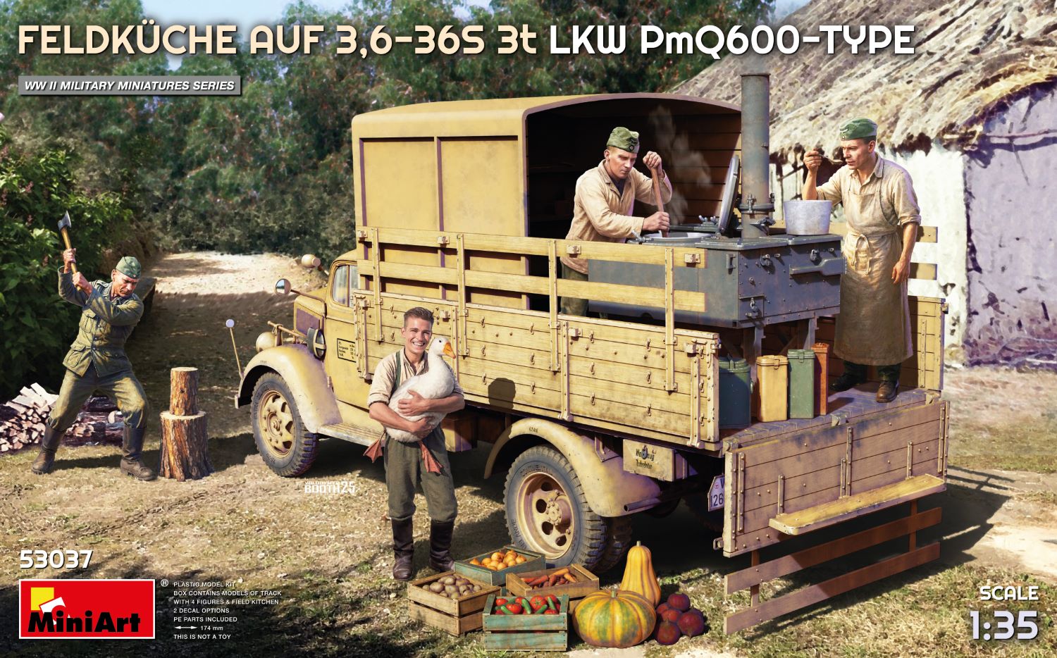 Feldküche AUF 3,6-36S 3t LKW PmQ600-Type 1/35