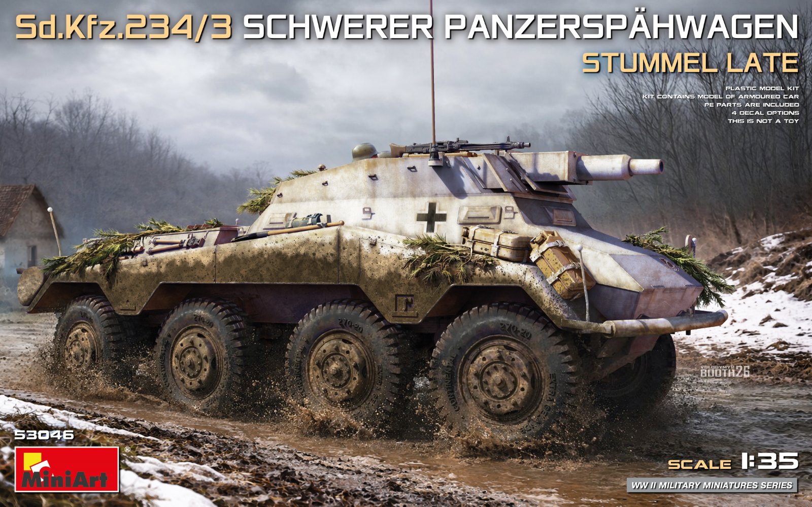 Sd.Kfz.234/3 Schwerer Panzerspähwagen «Stummel» Late 1/35