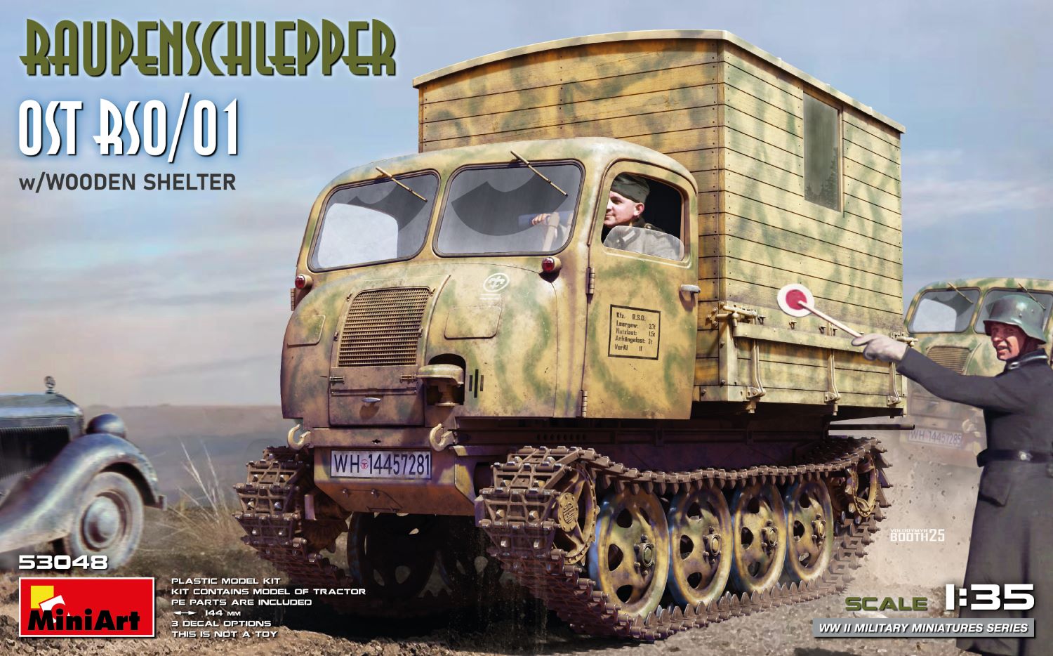 Raupenschlepper Ost RSO/01 w/Wooden Shelter 1/35