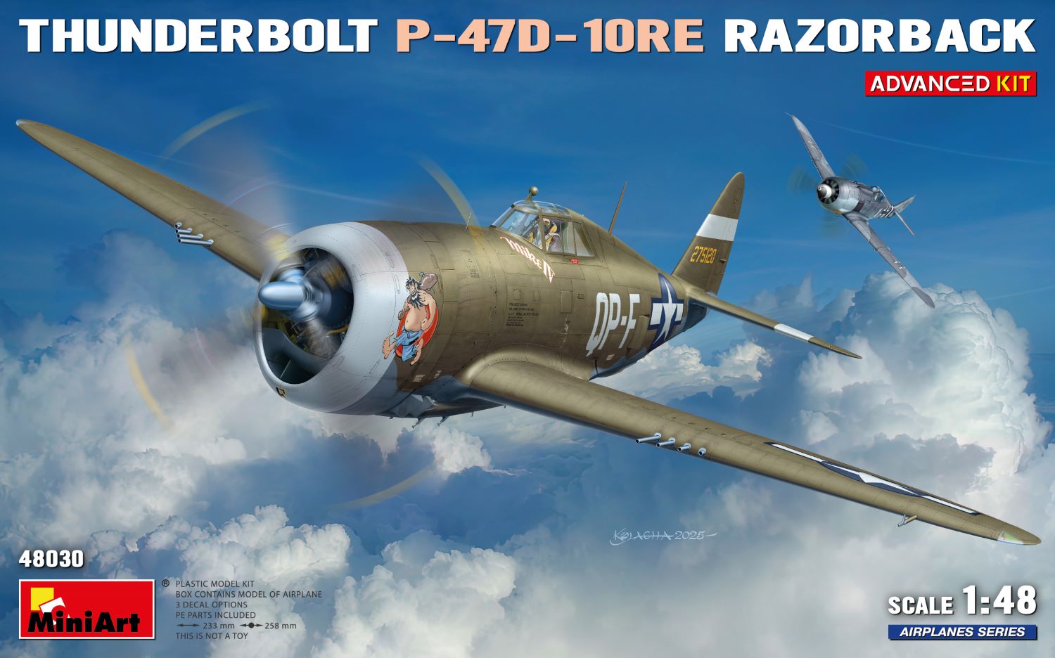 Thunderbolt P-47D-10RE Razorback Advanced 1/48