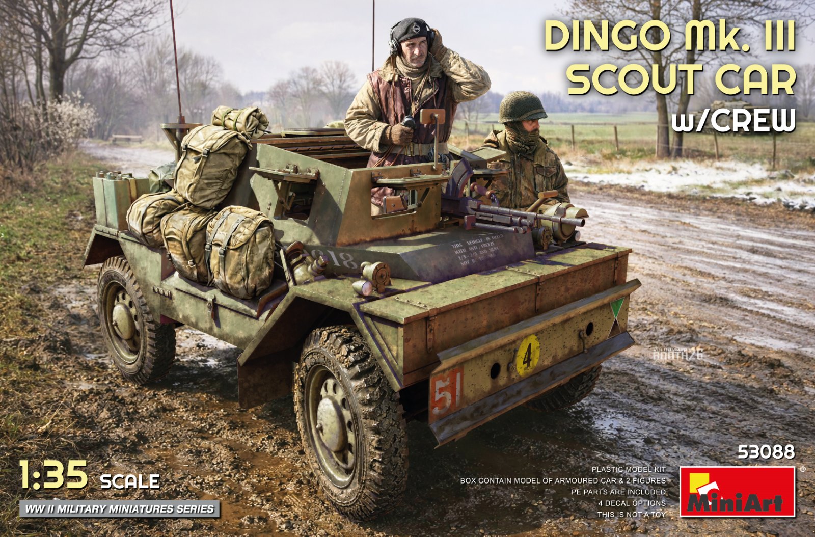 Dingo Mk. III Scout Car w/ Crew 1/35