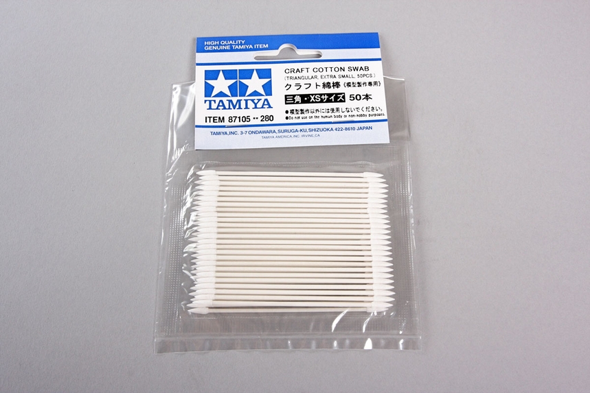 Tamiya Craft Cotton Swab(Triangular, Extra Small)