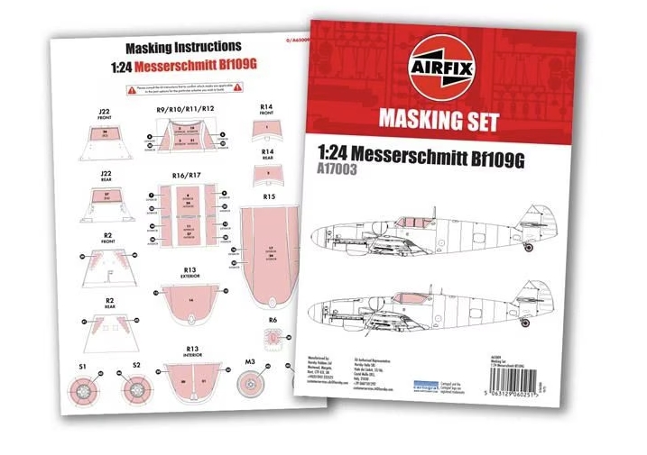 Messerschmitt Bf 109G Masking Set 1/24